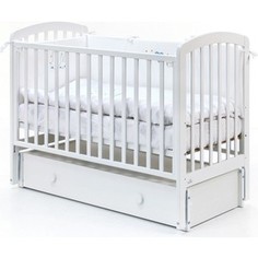 Кроватка Fiorellino Tina маятник продольный 120х60 white