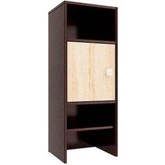 Шкаф - стеллаж Олимп 06.20 Конти/венге/дуб сонома/ДВПО белый Olimp