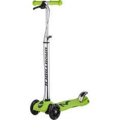 Самокат-кикборд NOVATRACK RainBow подростковый ручной тормоз свет.колеса max 60кг зеленый 12619