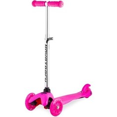 Самокат-кикборд NOVATRACK Disco-kids, детский, max 50кг, розовый (120H.DISCOKIDS.PN7)