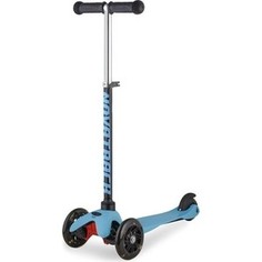 Самокат-кикборд NOVATRACK Disco-kids детский max 25кг черно-голубой