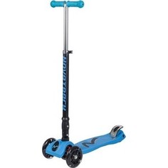 Самокат-кикборд NOVATRACK RainBow подростковый складной свет.колеса max 60кг голубой 126184