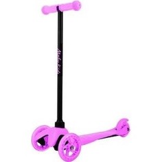 Самокат 3-х колесный Moby Kids Basic 2.0, 120 мм PU, розов. (641118)