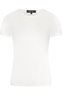 Топ из смеси шелка и хлопка Loro Piana