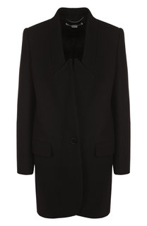 Однотонное шерстяное пальто прямого кроя Stella McCartney