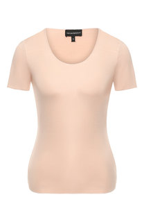 Футболка из вискозы Emporio Armani