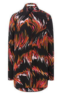 Шелковая блузка с принтом Givenchy