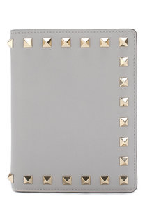 Кожаная обложка для паспорта Valentino Garavani Rockstud Valentino