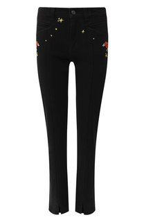 Укороченные джинсы с вышивкой Givenchy