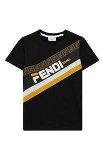 Хлопковая футболка Fendi