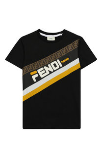 Хлопковая футболка Fendi