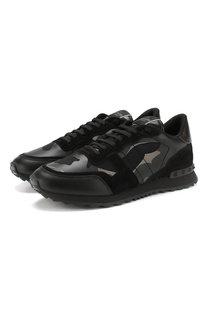 Кожаные кроссовки Valentino Garavani Rockrunner Valentino