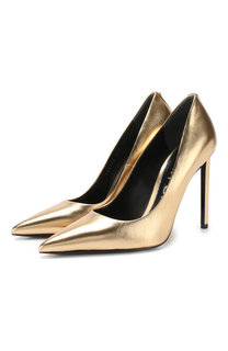Туфли из металлизированной кожи Tom Ford