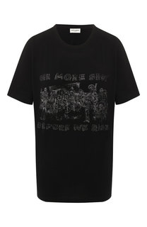 Хлопковая футболка Saint Laurent