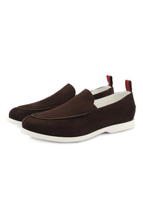 Замшевые лоферы Kiton