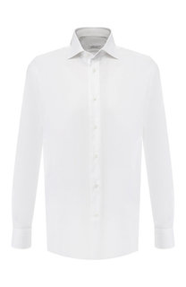 Хлопковая сорочка с воротником кент Brioni