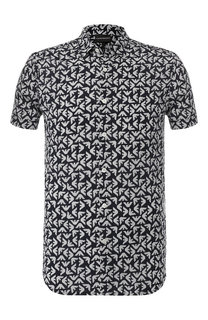 Рубашка из вискозы Emporio Armani