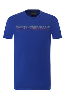 Хлопковая футболка Emporio Armani