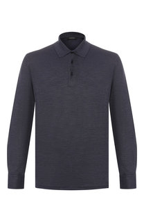 Поло из смеси хлопка и шелка Ermenegildo Zegna