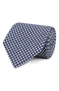 Комплект из шелковых галстука и платка Brioni