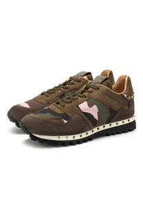 Комбинированные кроссовки Valentino Garavani Rockrunner Valentino