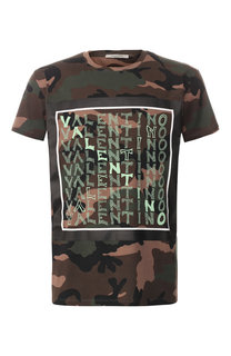 Хлопковая футболка Valentino