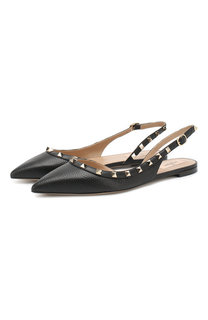 Кожаные балетки Valentino Garavani Rockstud Valentino
