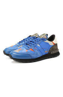 Комбинированные кроссовки Valentino Garavani Rockrunner Camouflage Valentino