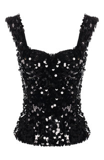 Топ с пайетками Dolce & Gabbana