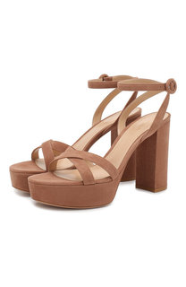Замшевые босоножки Poppy 70 Gianvito Rossi