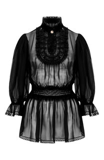 Блузка из смеси шелка и хлопка Dolce & Gabbana