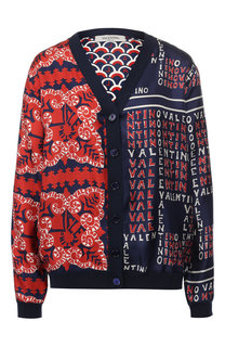 Кардиган из смеси шелка и шерсти Valentino