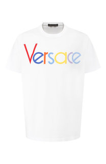 Хлопковая футболка Versace