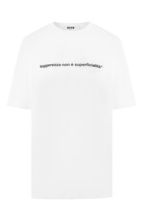 Хлопковая футболка MSGM