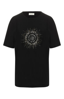Хлопковая футболка Saint Laurent
