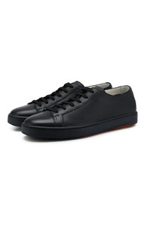 Кожаные кеды Santoni