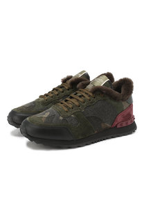 Утепленные кроссовки Valentino Garavani Rockrunner Valentino