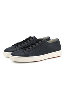 Кожаные кеды Santoni