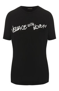 Хлопковая футболка Versace