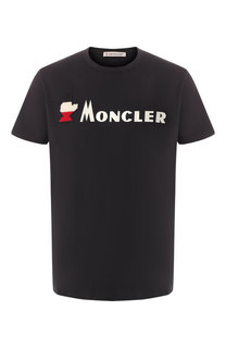 Хлопковая футболка Moncler