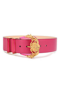 Кожаный ремень с пряжкой Barocco Versace