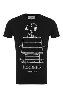 Хлопковая футболка Iceberg