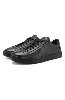 Кожаные кеды Santoni
