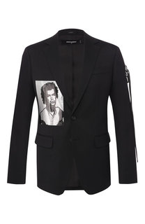 Шерстяной пиджак Dsquared2