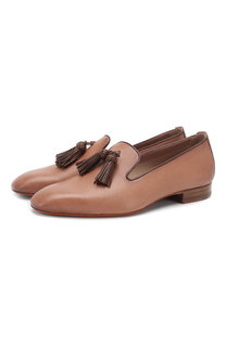 Кожаные лоферы Santoni