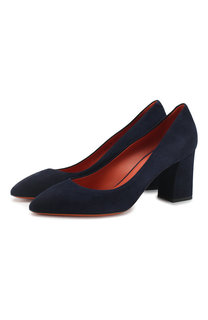 Замшевые туфли Santoni