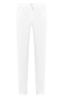 Брюки из смеси хлопка и льна Kiton