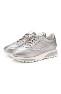 Кожаные кроссовки Santoni