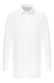 Хлопковая сорочка с воротником кент Brioni