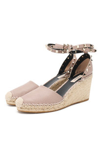 Кожаные босоножки Valentino Garavani Rockstud Double Valentino